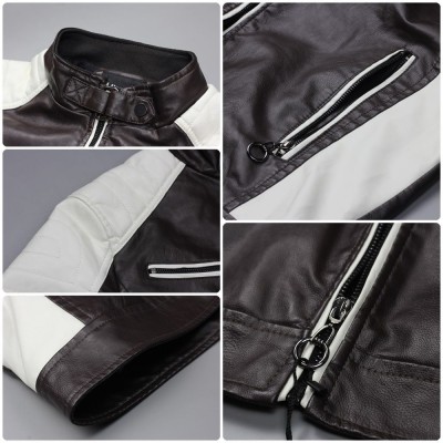 Beneteau Contrast Leather Jacket, Vintage Style Jacket, Customize Name And Any Logo And Car, Motor Model