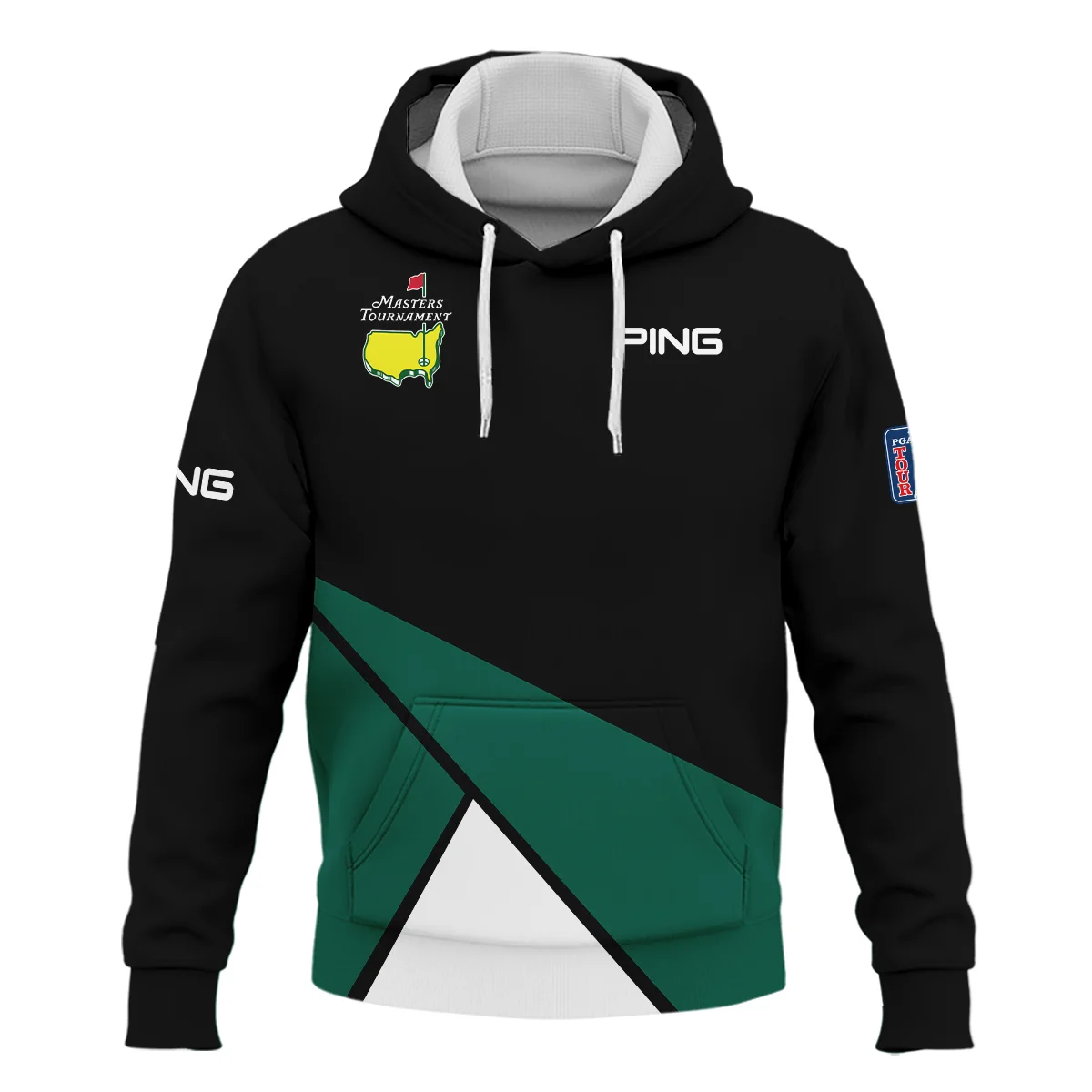 Golf Masters Tournament Ping Hoodie Shirt Black And Green Golf Sports ...