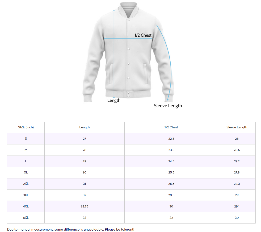 sizechart-baseball-jacket